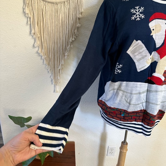Tipsy elves Santa chimney men’s pullover sweater XL - Picture 3 of 9